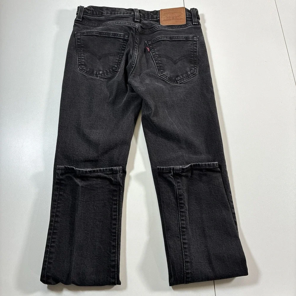 Levi's Premium 511 Jeans 29x32 Black Stretch‎ Denim Cowboy USA (Tag 30x34)